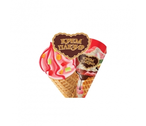 大連冰霜草莓果碎甜筒